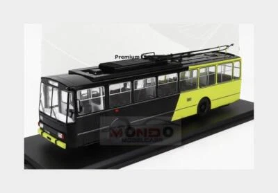 1:43 PREMIUM CLASSIXXS Skoda 14Tr Autobus Filobus 1972 Black Yellow PREM47172 - Immagine 1 di 2