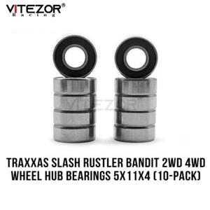 10Pc Wheel Hub Bearings 5x11x4 For Traxxas 1/10 Slash Stampede Ruster Bandit VXL - Picture 1 of 7