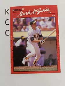 1990 Donruss Baseball #185 Mark McGwire Oakland Athletics - Picture 1 of 2
