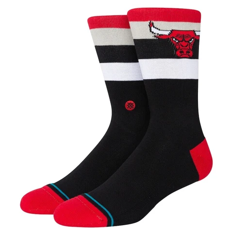Men's Chicago Bulls NBA Basketball Stance Stripe Crew Socks - Size Large Cover