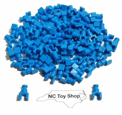100 K'NEX Rare Blue Rod End Connectors Clips Single Position Coaster Parts KNEX  - Image 1 of 3