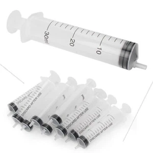 30ML Plastic Hydroponics Nährstoffwaage Messspritze Labor Wiederverwendbar 10PC - Picture 1 of 9