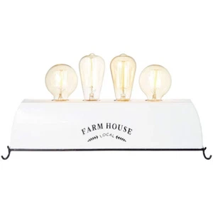 Brilliant Lámpara de Mesa Retro Farm Life Blanco Máx. 4 X 30W E27 con Conector - Imagen 1 de 5
