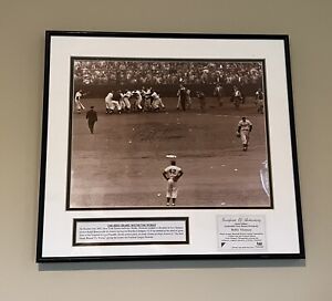 Bobby Thomson Autograph Framed Shot Heard Round The World Vintage Giants Dodgers