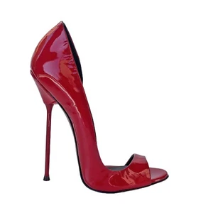 ZAPATOS PERSONALIZADOS GIOHEL ITALY SANDALIAS STILETTO CHAROL ROJO ROJO 35-46 - Imagen 1 de 5