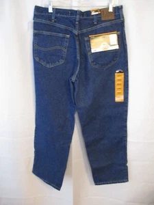 Lee 100% Cotton 34 x 29 Dark Stone 5 Pocket Relaxed Fit Jeans NEW w/Tags - Picture 1 of 3