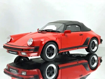 GT Spirit Porsche 911 3.2 Speedster Soft Top 1989 carro modelo resina vermelha 1:18 - Imagem 1 de 4
