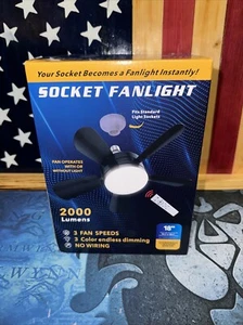 Ceiling Fan Light with Remote,18Inch E27 Standard Screw in Small Ceiling Fan 50W - Picture 1 of 4