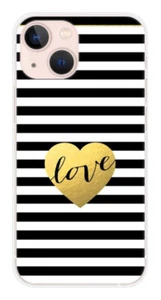 Coque en silicone imprimée compatible Apple iPhone 13 Mini Love bariolé - Imagen 1 de 3
