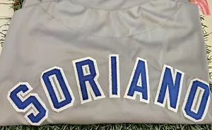 Von Alfonso Soriano signiertes individuelles graues Chicago Baseball Trikot - BAS COA - Bild 1 von 2
