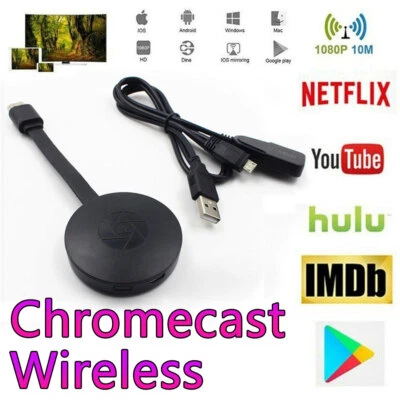 4K WiFi HDMI Anycast Miracast Airplay TV Wireless Display DLNA Dongle Adapter - Image 1 of 4