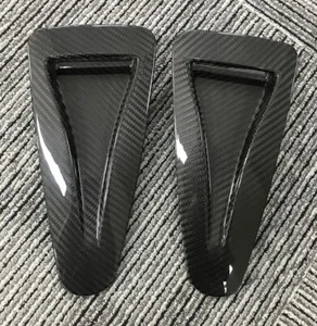 Cubierta de entrada de conductos de ventilación de capó de fibra de carbono seca real para Nissan R35 Gtr 2008UP - Imagen 1 de 4