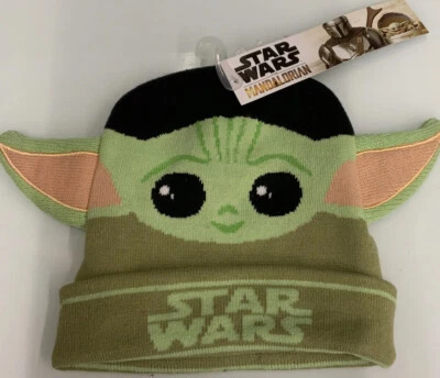 🎥 Gorro Disney Star Wars: The Mandalorian, The Child (Grogu) Baby Yoda Kids Foto 1 de 2
