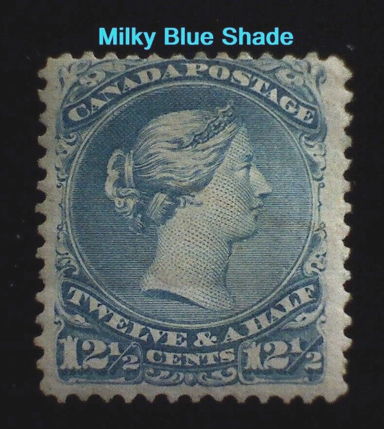 Canada #28 MINT, ORIGINAL GUM, HR, Victoria Large Queen (1868),  est Cat $1,500 - Image 1 of 4