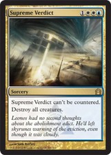 1x NM-Mint, English Regular Supreme Verdict Return to Ravnica