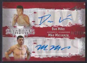 Leaf Showdowns 2010 MMA UFC DAN MILLER MIKE MASSENZIO AUTOMÁTICO 79/100 #DM1/MM2 - Imagen 1 de 2