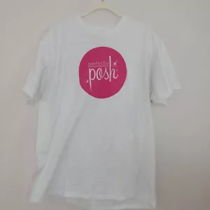 Port and Company - T-shirt bianca grafica da donna Perfectly Posh taglia XL - Foto 1 di 10