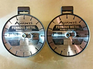 2 × Avanti A07128R 7" 181 mm 128 Zähne Eisenmetall Schneiden Kreissägeblatt - Bild 1 von 9