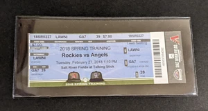 2018 Shohei Ohtani Rookie Ticket Spring Training 2. Pro Spiel SELTEN! - Bild 1 von 4