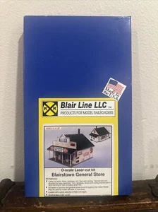 Blair Line escala O #280 BLAIRSTOWN GENERAL STORE, kit láser de madera, nuevo en caja sellado - Imagen 1 de 3