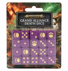 WARHAMMER AGE OF SIGMAR AOS GRAND ALLIANCE DEATH DICE SET FACTORY SEALED NEW - Picture 1 of 2