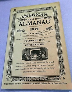 1971 AMERICAN FARM & HOME ALMANAC VINTAGE-GREAT READ!! - Picture 1 of 11