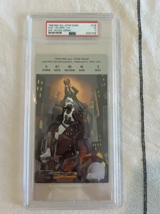“RARE” 1998 NBA All Star Game Ticket PSA autheticated Micheal Jordan MVP - Picture 1 of 2