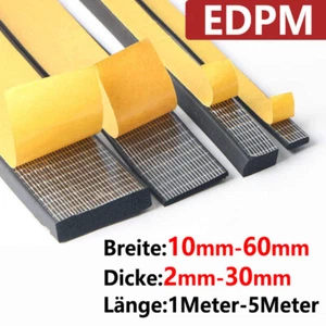EPDM Zellkautschuk Dichtband Selbstklebend Fenster Moosgummi Fensterdichtung - Bild 1 von 10