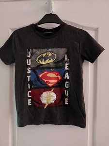 Justice League Sequin Changing T Shirt Next Age 8 - Picture 1 of 6