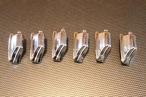 Rogers USA Beavertail Small Tom Drum Lugs 6pk Vintage 1970's #4 - Picture 1 of 8