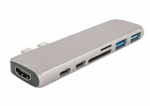 XRGO XTC2HUB Type-C Extension Hub Dock with 7 Connection Ports for Macbook - Picture 1 of 2