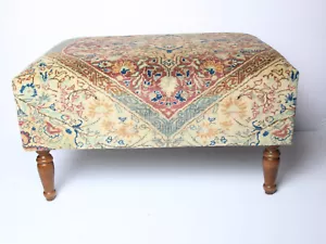 Coffe table Cover with handmade rug,Upholstery Ottoman Stool Bench Furnitures - Picture 1 of 10