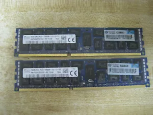 SK HYNIX 32GB (2 x 16GB) 2RX4 PC3-14900R...HMT42GR7BFR4C-RD...ECC SERVER Memory - Picture 1 of 1