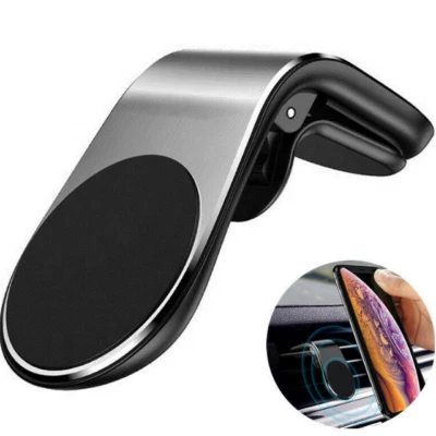 2 PACK Cell Phone holder clip Magnetic clip for air vent. 360 degree rotation.   - Image 1 of 4