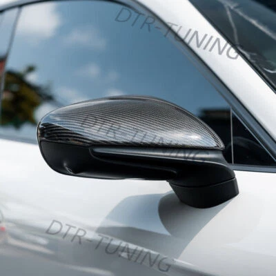 Carbon Fiber Mirror Cover Caps Fits Porsche 911 992 Targa/Carrera/Turbo S GT3 RS - Imagem 1 de 4