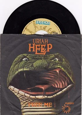 URIAH HEEP FREE ME / MASQUERADE RARE RECORD YUGOSLAVIA 7" PS 45rpm Foto 1 de 2