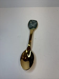 1983 A. MICHELSEN Gilded MCM Sterling Silver Enamel Christmas Spoon 45.63 Grams - Picture 1 of 11