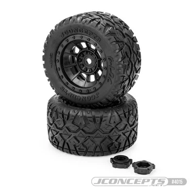 JConcepts G-Locs Reifen medium auf Felgen schwarz 24mm 2St X-Maxx XRT 4015-3994 - Bild 1 von 2
