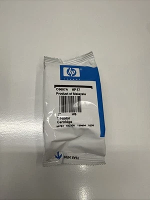 HP 57 Tri-Colour Ink Cartridge C6657A Genuine No Box Sealed Pack ood - Image 1 of 2