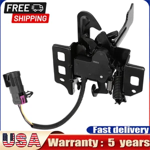 Front Hood Latch Lock Assembly w/ Sensor & Switch For Chevy Silverado GMC Sierra - Foto 1 di 13
