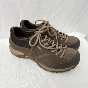 Dansko Paisley Shoes Womens 8 Tan Nubuck Leather Hiking Waterproof Vibram 38 EU - Picture 1 of 9