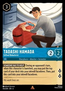 Tadashi Hamada - Robótico Dotado (155) Azurite Sea Disney Lorcana - Imagen 1 de 1