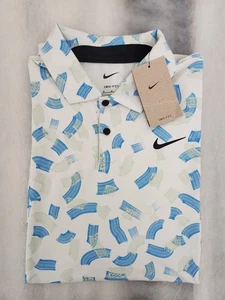 Nike Tour Dri-Fit Polo, Osso Chiaro Uomo Taglia Media Nuova Con Etichette - Foto 1 di 11