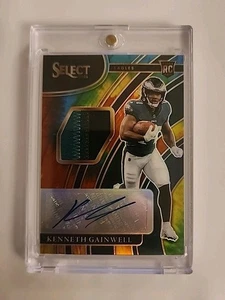 Kenneth Gainwell handsignierter 21' Select Tie Dye Prizm Patch RC 25/25 #RSM-KGA - Bild 1 von 3
