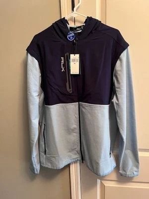 RALPH LAUREN RLX MEN'S XL Full Zip, Blue, Hooded Jacket-Beautiful-New With Tags! - Image 1 of 4