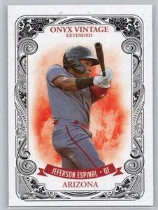 2021 ONYX VINTAGE EXTENDED #VEJE JEFERSON ESPINAL ARIZONA DIAMONDBACKS - Picture 1 of 2