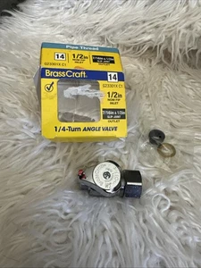 BrassCraft G23301X C1 latón cromo tope angular 1/2 pulgada. x 1/2 O.D. in. - Imagen 1 de 5