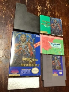 NES Nintendo BANDIT KINGS OF ANTICA CINA 1989 completo CIB manuale mappa poster - Foto 1 di 24