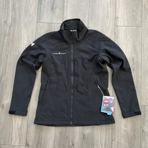 Chaqueta Helly Hansen W Paramount Softshell Mujer L Cremallera Completa Negra Nueva con Etiquetas Bordada - Imagen 1 de 9