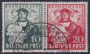 Bizone Mi.Nr. 103 & 104 Zusammendruck aus Block 1 gestempelt + Gummi 1949 - Picture 1 of 1